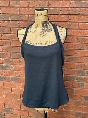 NWT Women’s Black Swim Halter Tank Top 2X